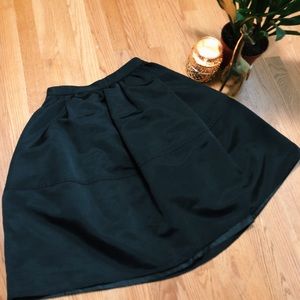 High waisted knee length skirt